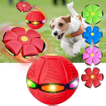 Lemmikloomade m&auml;nguasi Flying Saucer Ball - laste m&auml;nguasi v&auml;ljas, punane