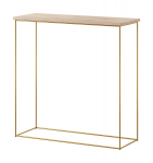 Konsoollaud ADRK Furniture Milan, kuldne/pruun