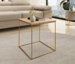Kohvilaud Furniture Adina, kuldne/pruun