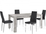 5-osaline s&ouml;&ouml;gitoa m&ouml;&ouml;blikomplekt Notio Living Lori, hall/must