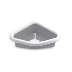 Kassi tualettnurk Sprint Corner 56x40x14cm valge/hall