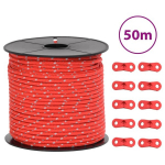 telgi n&ouml;&ouml;r helkuri ja kinnitusaasadega, 50 m 4 mm