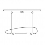 Cruz katuseboksi t&otilde;stuk/hoidik