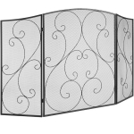 Kaitsev kaminav&otilde;re Vevor, must, 121,92 cm