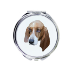 Basset Hound - peegel pildiga ja geomeetrilise m&auml;rgiga br&auml;ndilt Art-Dog, XS