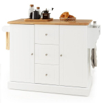 Costway k&ouml;&ouml;gisaar 127 x 46 x 91,5 cm valge