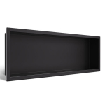 Roostevabast terasest s&uuml;vistatav riiul WALL-BOX must 60x20x10 cm
