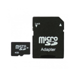 Micro SD 4GB m&auml;lukaart SD adapteriga
