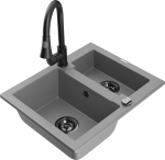 Graniidist k&ouml;&ouml;givalamu Mexen Carlos segisti ja sifooniga, Grey/Black