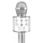 Karaoke bluetooth mikrofon kaja funktsiooniga, h&otilde;bedane