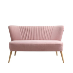 2 kohaline diivan Harry, 123x65x72 cm, roosa