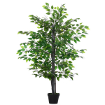 Kunstlik Ficus-puu suur 145 cm, kunstpuu, kunsttaim, plastist kunsttaimed potis, v&otilde;lts taim nagu p&auml;ris elutuppa, magamistuppa, kontorisse, aeda, modernne kaunistus, kingitus