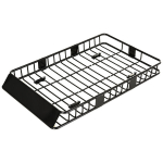 Autode katuseraam Metallist katuskorv 162x99x16cm Universaalne pakiraam Kandev&otilde;ime 100 kg Pagasikorv telkimiseks, grillimiseks, autoreisideks, must