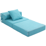 Magamisfunktsiooniga tugitool, Relax-tugitool, k&uuml;lalisvoodi. Eemaldatav kate, 70 cm x 70 cm x 61 cm, helesinine