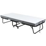 Kokkupandav voodi 80x200 cm t&auml;iskasvanutele, k&uuml;lalisevoodi, kokkupandav 10 cm paksuse vahut&auml;idisega, reisivoodi terasraamiga, laagrivoodi ratastega, kandev&otilde;ime kuni 150 kg, &uuml;heinimesevoodi