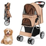 Costway Lemmikk&auml;ru kaaluga kuni 15 kg, 81 x 45 x 101 cm, beež