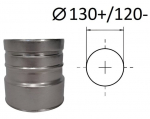 Adapter. D 130+/120- mm.