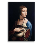 Lady with an Ermine Reproduktsioon Leonardo da Vinci kunstipildid elutuppa