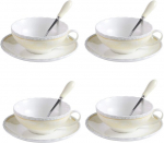 Artvigor tasside ja tasside komplektid koos lusikatega 4 tk 160ml
