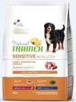 Kuivtoit koertele pardilihaga Natural Trainer Sensitive No Gluten keskmist ja suurt t&otilde;ugu koertele, 3 kg