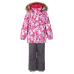 Talvekomplekt t&uuml;drukutele Lenne Riona 24320 A*1277, roosa / lilla / hall