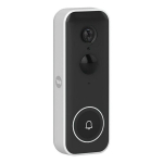 Yale uksekell Smart Video Doorbell, 1080p, valge/must