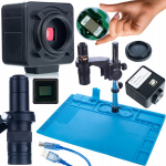 Mikroskoopikomplekt Rosfix Earth Pro MCEP-0.5X &ndash; 5MP Kaamera, Suurendus 7&ndash;45x, Silikoonalus 480x320mm