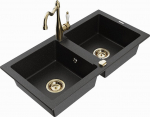 Graniidist k&ouml;&ouml;givalamu Mexen Mario koos segisti ja sifooniga, Metallic black/silver+Gold