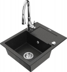 Graniitk&ouml;&ouml;givalamu Mexen Enzo segisti ja sifooniga, Metallic must/h&otilde;be+Kroom