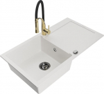 Graniitk&ouml;&ouml;givalamu Mexen Leo segisti ja sifooniga, White+Black/Gold