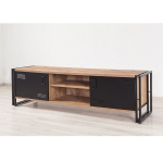 TV laud Kalune Design Cosmo Rex, pruun/must