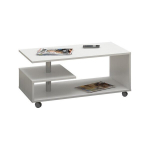 Diivanilaud NORE Vini ratastega, valge