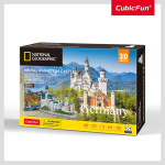 3D pusle CubicFun National Geographic Saksamaa Neuschwansteini loss, 121 tk.