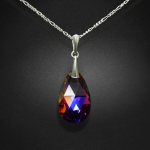 Naiste kaelakee DiamondSky "Baroque (Volcano)" Swarovski kristallidega