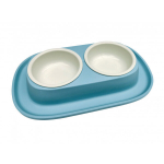 Comfy kaheosaline kauss lemmikloomale Smart Clean 2x230 ml, sinine