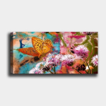 Reproduktsioon Liblikad ja lilled