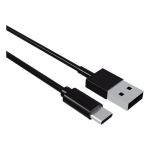 Kaabel CONTACT 1 m, USB ja USB Type-C connectoritega, Must