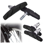 V-brake kummist jalgratta piduriklotside komplekt 2tk 70mm mustad