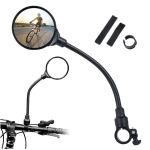 360&deg; &uuml;mmargune juhtraua peegel jalgratastele ja motorolleritele Must
