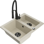 Graniidist k&ouml;&ouml;givalamu Mexen Carlos koos segisti ja sifooniga, Beige/Black