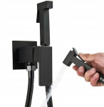 Seinasis bidee segisti komplekt Focus Sanitar, matt must bidee jaoks