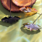 Klaas ripats, 1pc champagne bat pendant