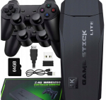 Retro konsool Hdmi Tv m&auml;ngukonsool 2 pulti +20000 m&auml;ngu Ps1 emulaator + 64gb