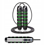 Cornix Speed Rope Classic Xr-0148 Black/green tugev laagritega h&uuml;ppen&ouml;&ouml;r, reguleeritav cardio crossfit treeninguteks
