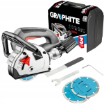 Graphite elektriline betoonifrees 1320w kohver + 2 ketast