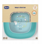 Chicco kausside ja taldrikute komplekt, sinine, 2 osa