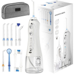 Laetav suu veepuhastaja BERIMAX HydroJet Ultra H1 300 ml, 5 režiimi, 9 otsikut