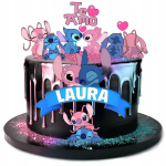 Suhkrust vahvel tordikaunistus Lilo ja Stich nimega