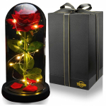 Igavene roos klaasis &Ouml;&ouml;lamp Kunstlilled Kingitus emale Naised