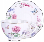 Veroni Maily portselanist 6 tassi komplekt 260ml alustassidega